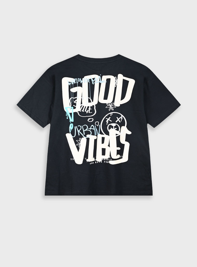 Μπλούζα με τύπωμα για κορίτσι | ΜΑΥΡΟ