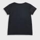 T-shirt with print for girls | BLACK