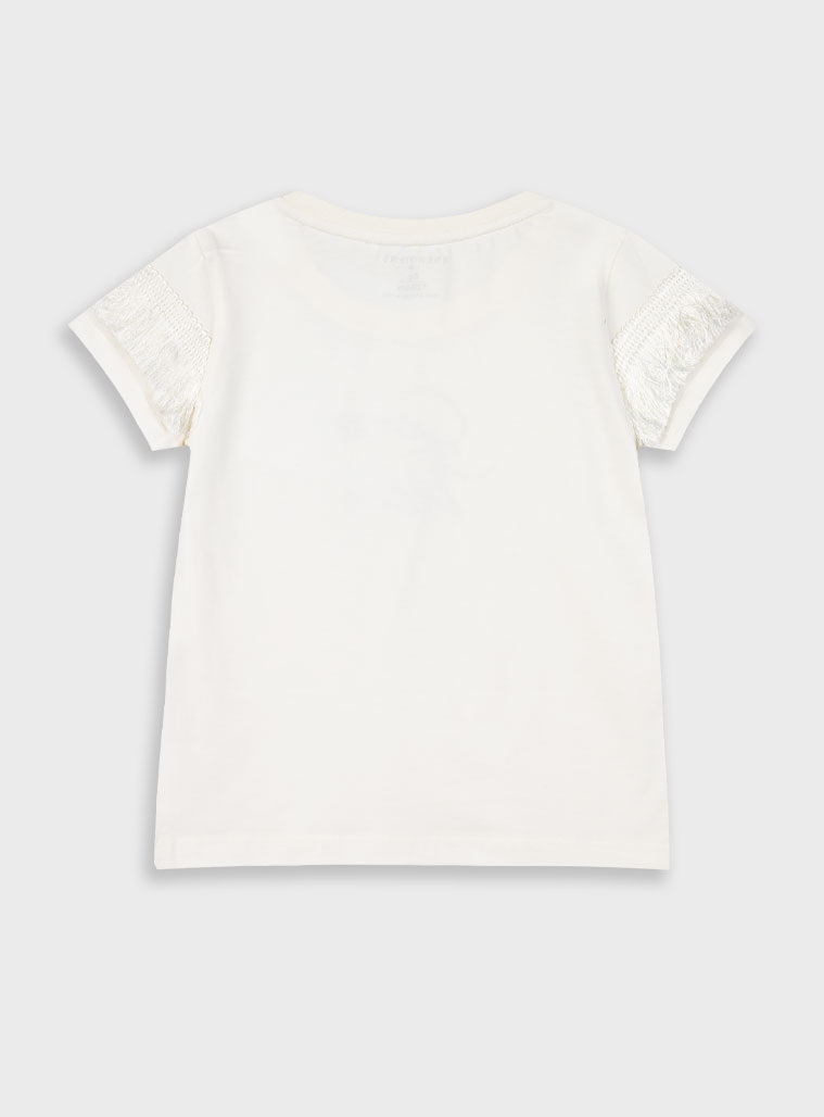 T-shirt with print for girls | CREAM