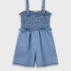 Denim playsuit for girls | BLUE DENIM