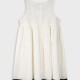 Dress with embroidery for girls | ECRU