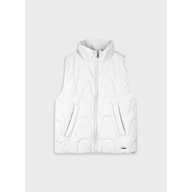 Sleeveless vest jacket for girls | WHITE