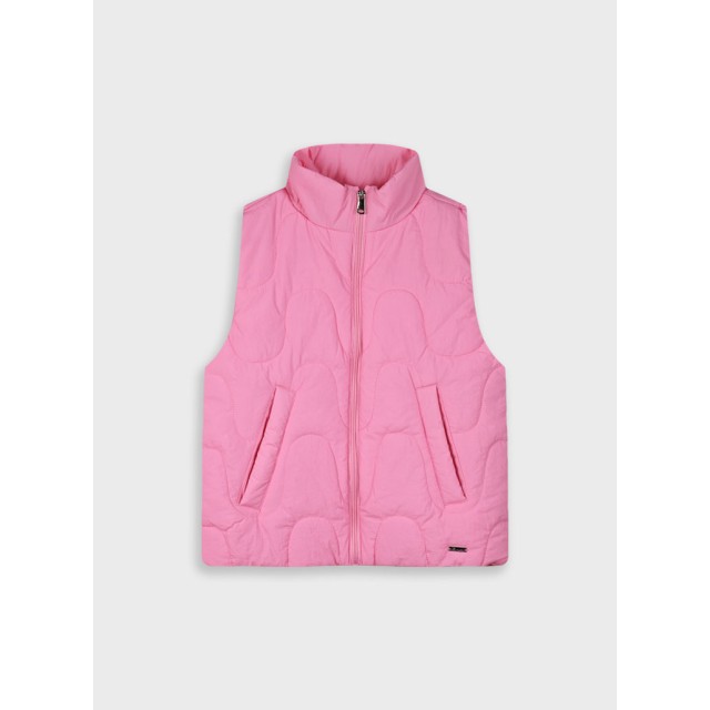 Sleeveless vest jacket for girls | ROSE PETAL