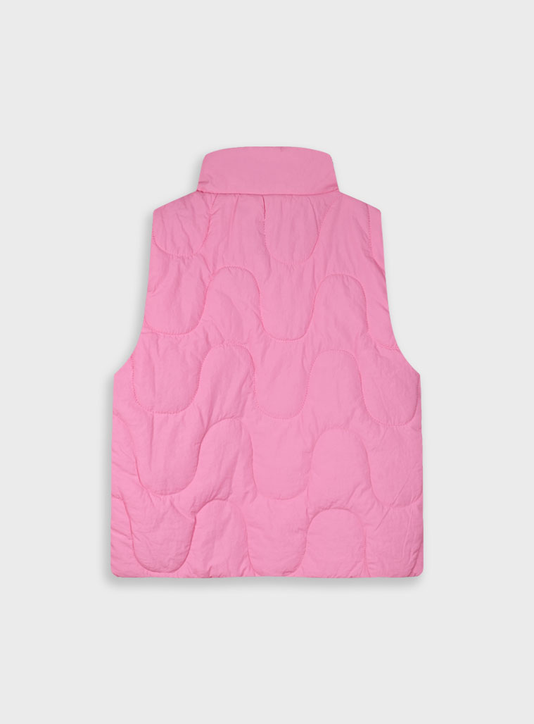 Sleeveless vest jacket for girls | ROSE PETAL