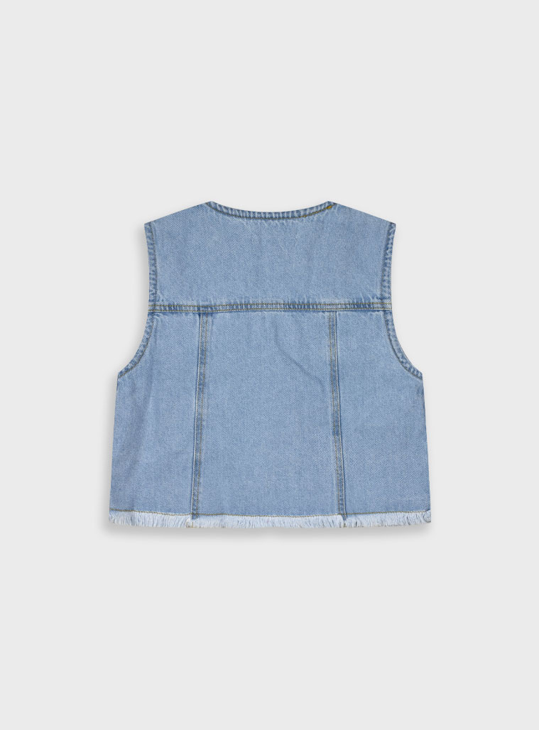 Denim vest for girls | BLUE DENIM