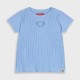 Rib t-shirt for girls | LIGHT BLUE