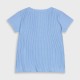 Rib t-shirt for girls | LIGHT BLUE