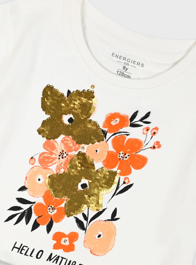 Crop top for girls | ECRU