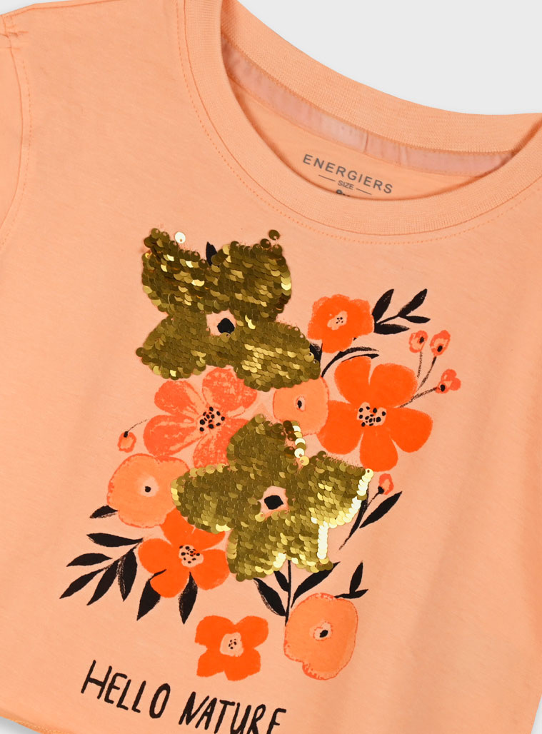 Crop top for girls | PEACHY PINK