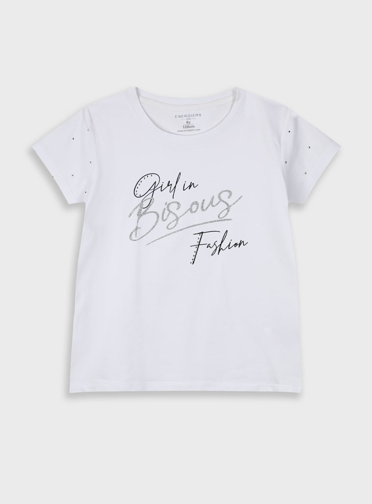 Μπλούζα με τύπωμα για κορίτσι | ΛΕΥΚΟ