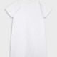 Dress with print for girls | WHITE