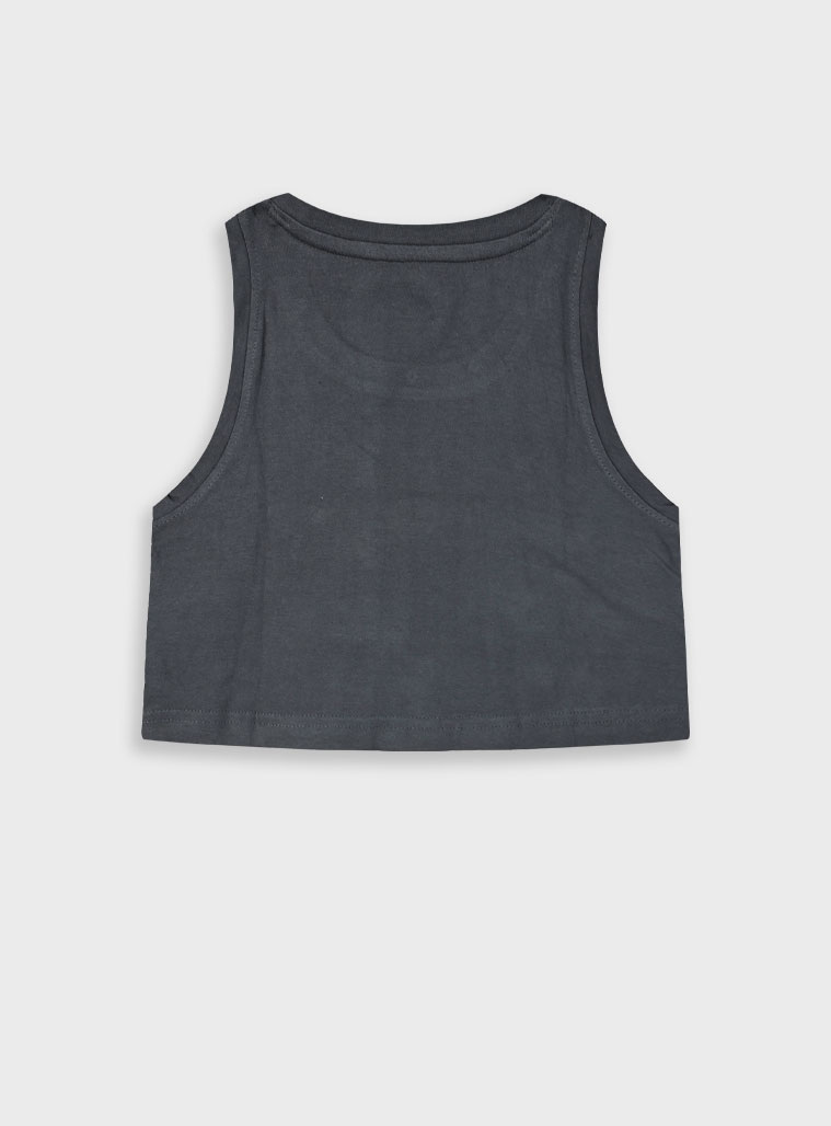 Tank top with print for girls | ANTHRACITE