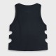 Tank top with print for girls | BLACK