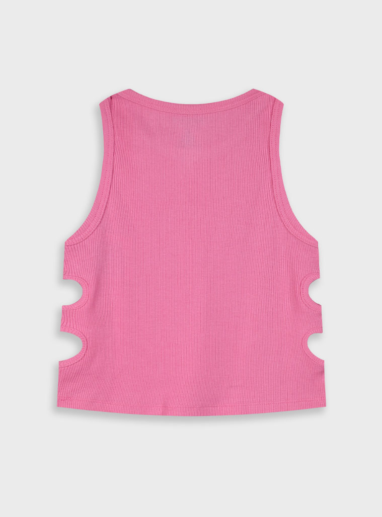 Tank top with print for girls | ROSE PETAL