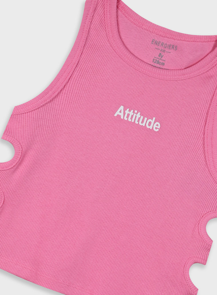 Tank top with print for girls | ROSE PETAL