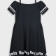 Φόρεμα με τύπωμα για κορίτσι | ΜΑΥΡΟ