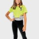 Set with print for girls | BLACK