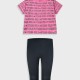 Set with print for girls | BLACK
