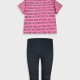 Set with print for girls | BLACK
