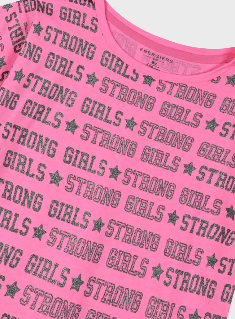 Set with print for girls | BLACK
