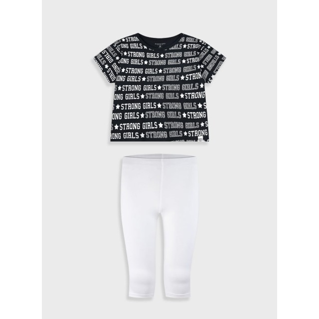 Σετ με τύπωμα για κορίτσι | ΛΕΥΚΟ