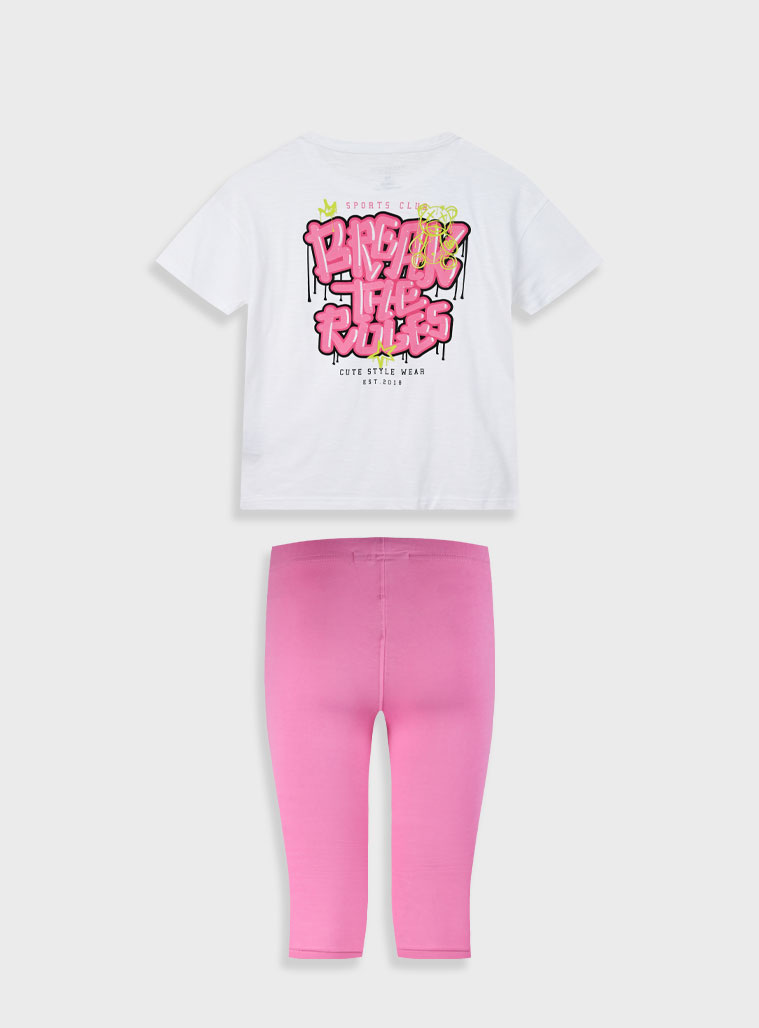 Σετ με τύπωμα για κορίτσι | ΤΡΙΑΝΤΑΦΥΛΛΙ