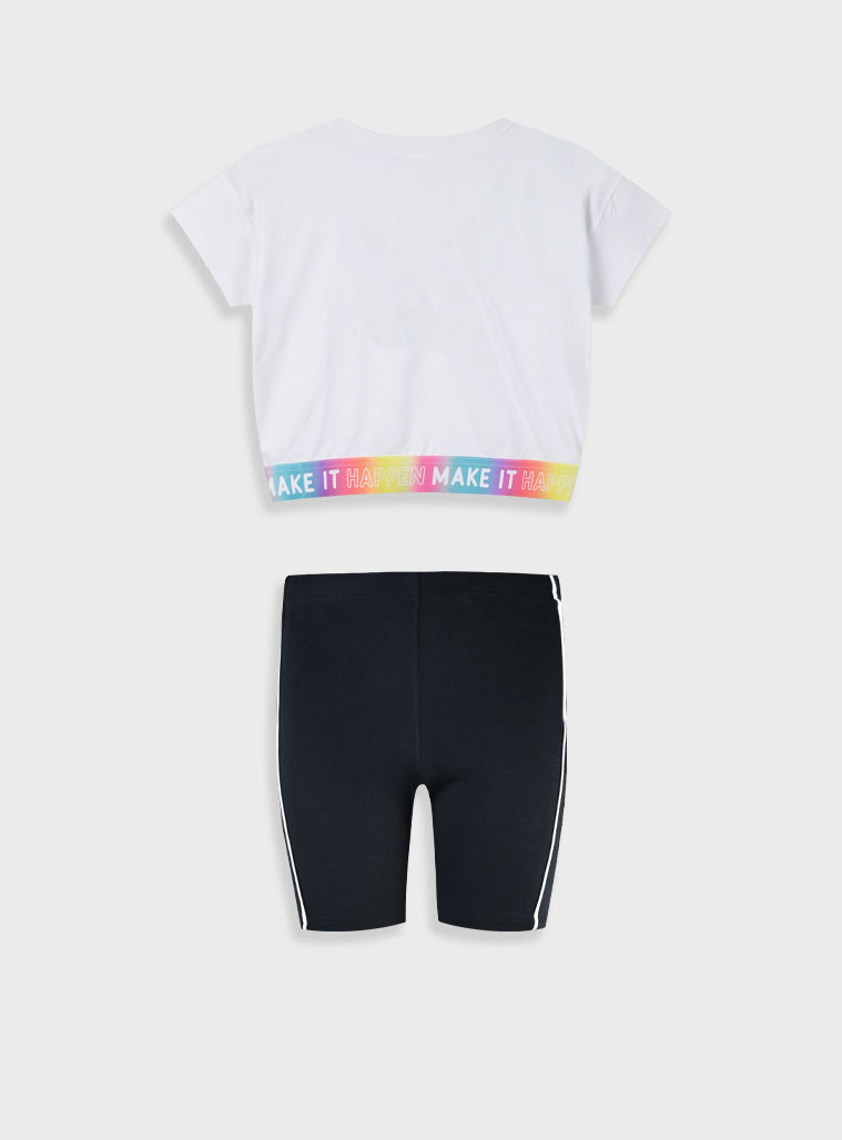 Σετ με τύπωμα για κορίτσι | ΜΑΥΡΟ