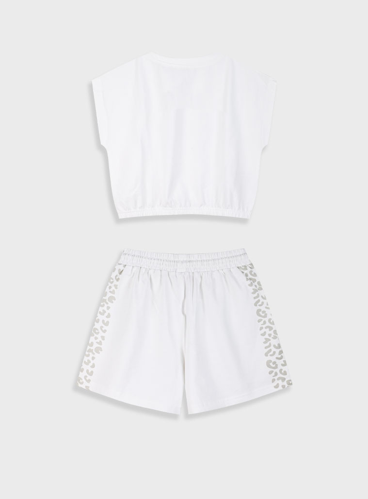 Σετ με τύπωμα για κορίτσι | ΛΕΥΚΟ