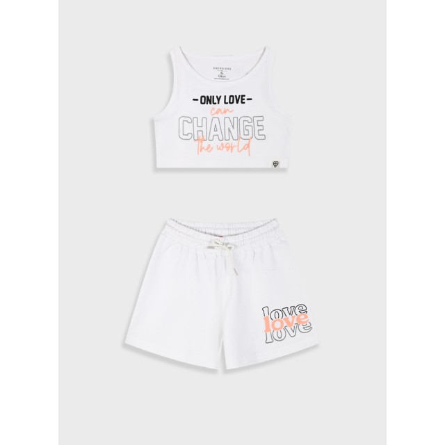 Σετ με τύπωμα για κορίτσι | ΛΕΥΚΟ