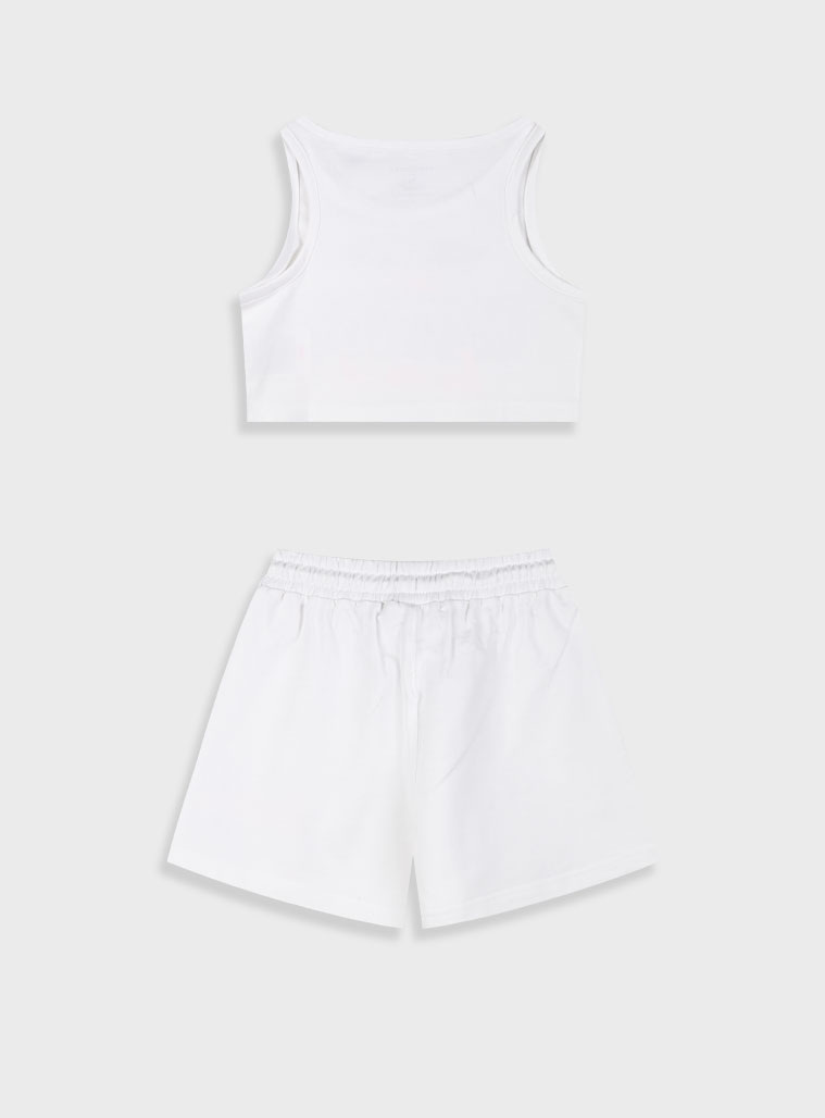 Σετ με τύπωμα για κορίτσι | ΛΕΥΚΟ