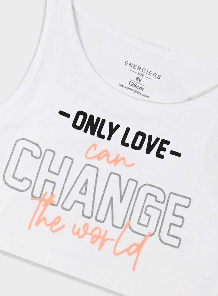 Σετ με τύπωμα για κορίτσι | ΛΕΥΚΟ