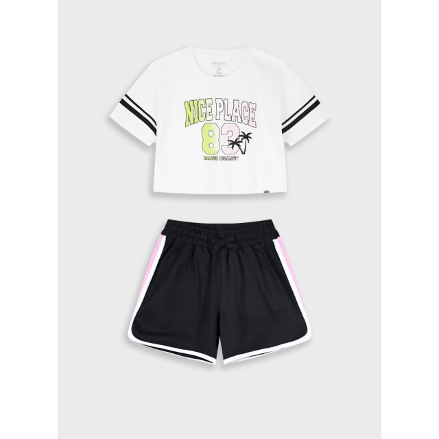 Σετ με τύπωμα για κορίτσι | ΜΑΥΡΟ