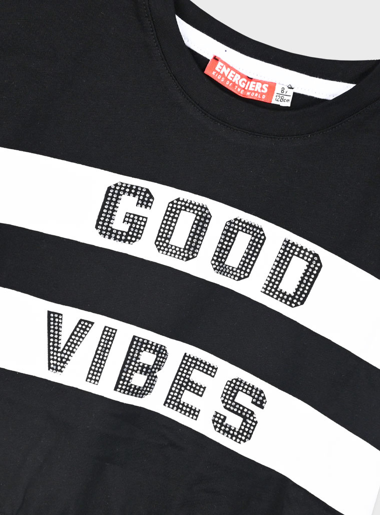 Σετ με τύπωμα για κορίτσι | ΜΑΥΡΟ