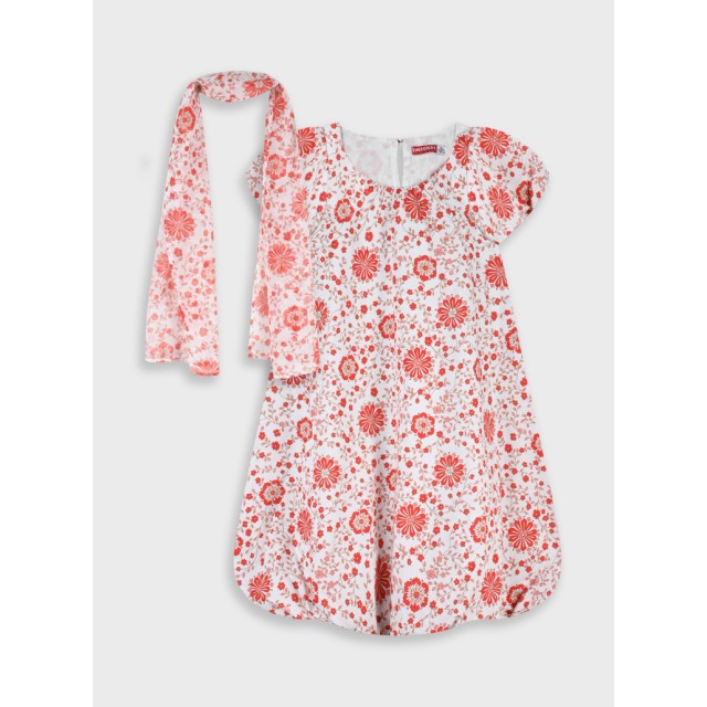 Dress with scarf | ALL OVER PRINT