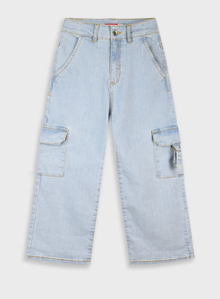 Wide leg jeans | BLUE DENIM