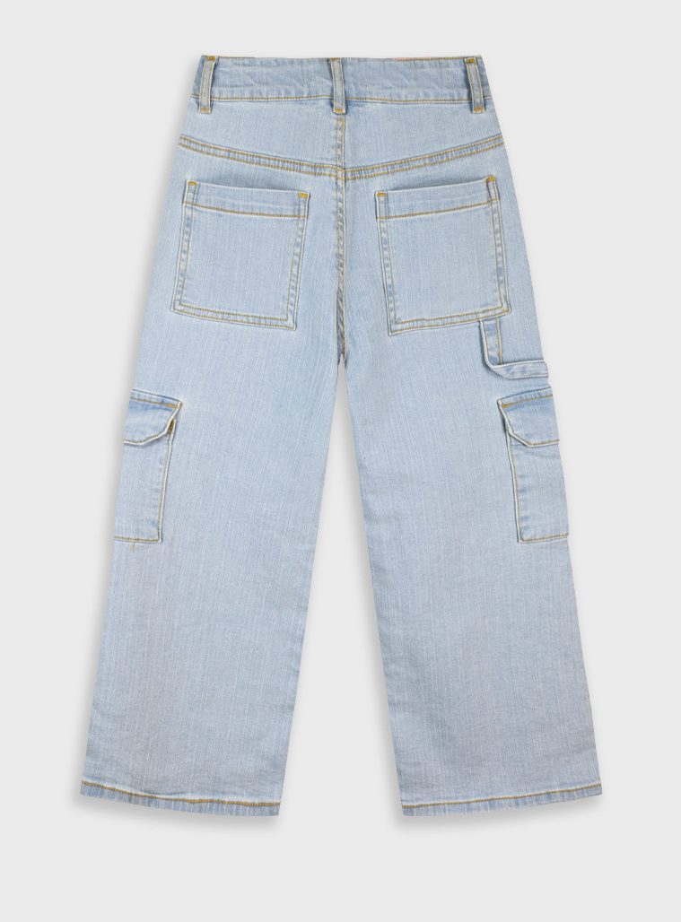 Wide leg jeans | BLUE DENIM