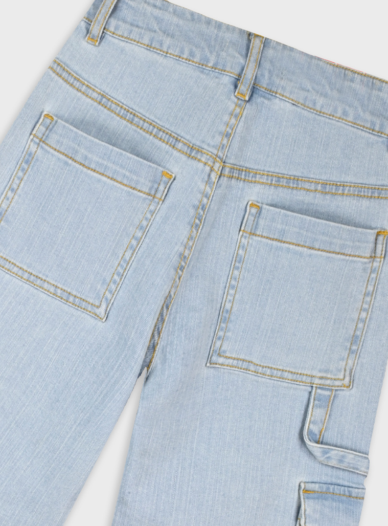 Wide leg jeans | BLUE DENIM