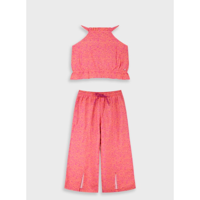 Set top with culottes | FUCSHIA