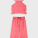 Set top with culottes | FUCSHIA