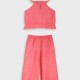 Set top with culottes | FUCSHIA