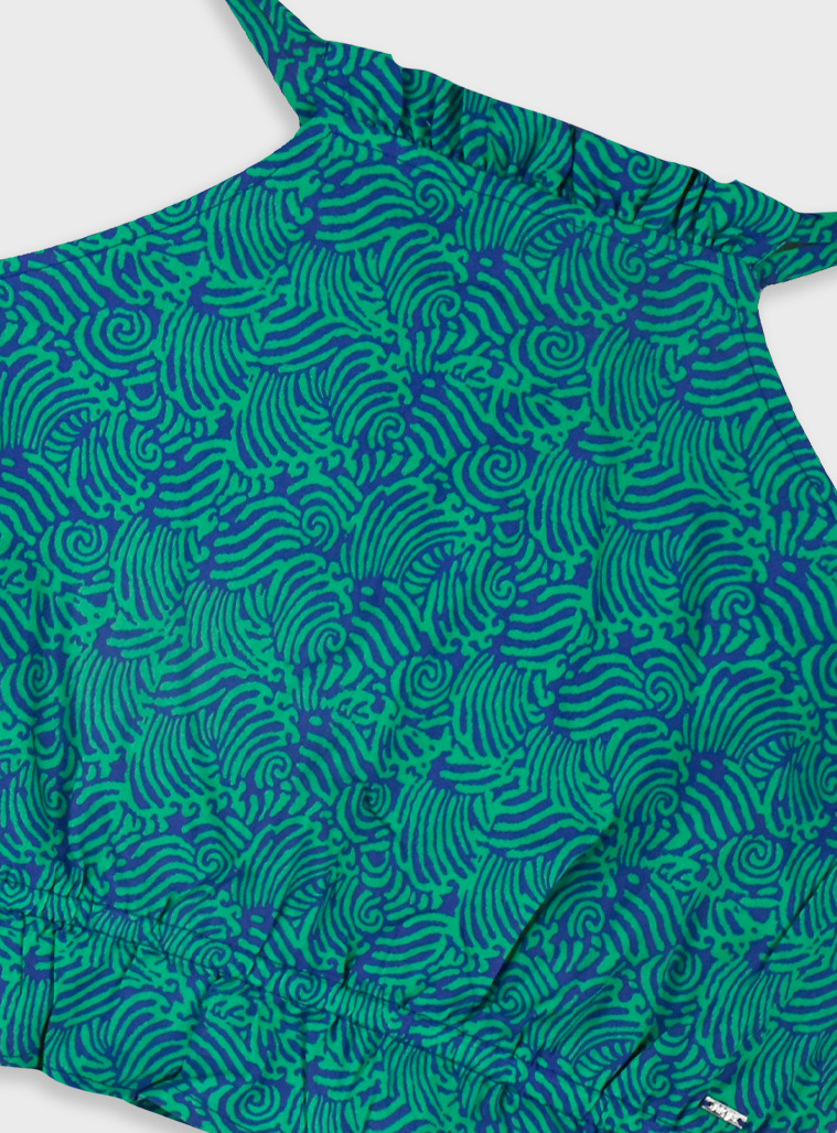 Set top with culottes | BLUE