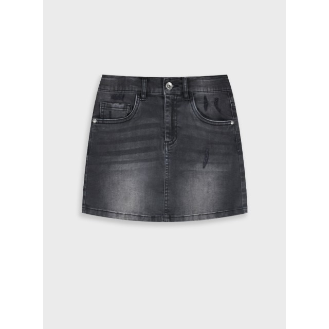 Jean skirt | BLACK DENIM