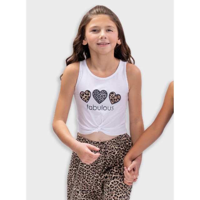 Set of shirt with culottes | LEOPARD