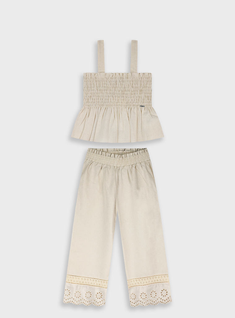 Set top with culottes | VANILLA