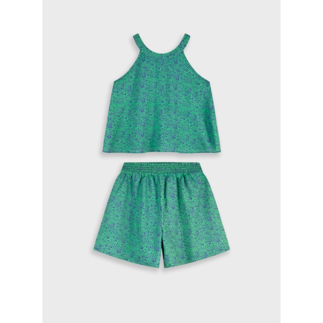 Set top with shorts | BLUE