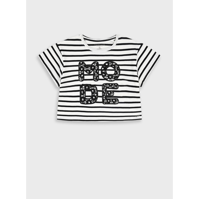 T-shirt | STRIPPED PRINT