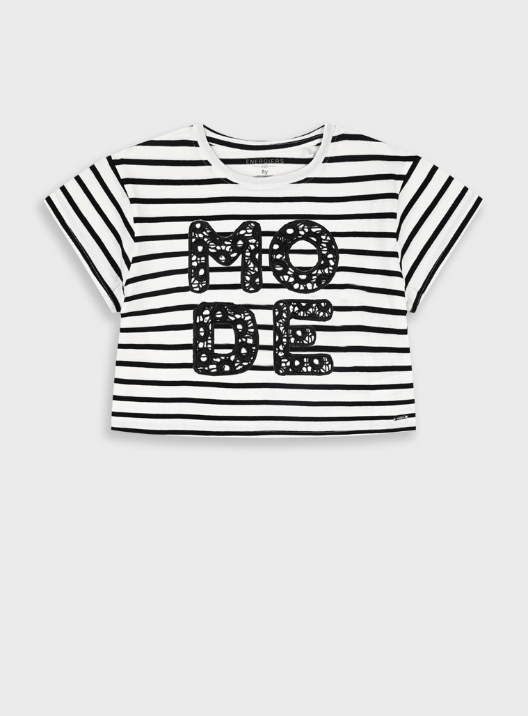 T-shirt | STRIPPED PRINT