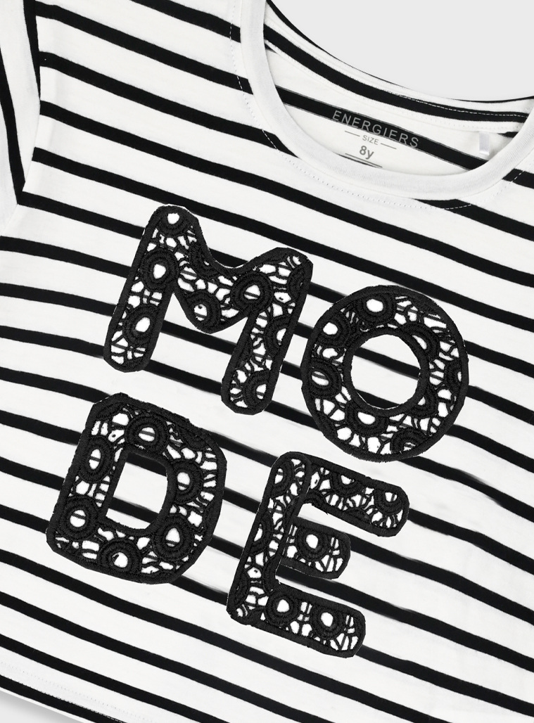 T-shirt | STRIPPED PRINT