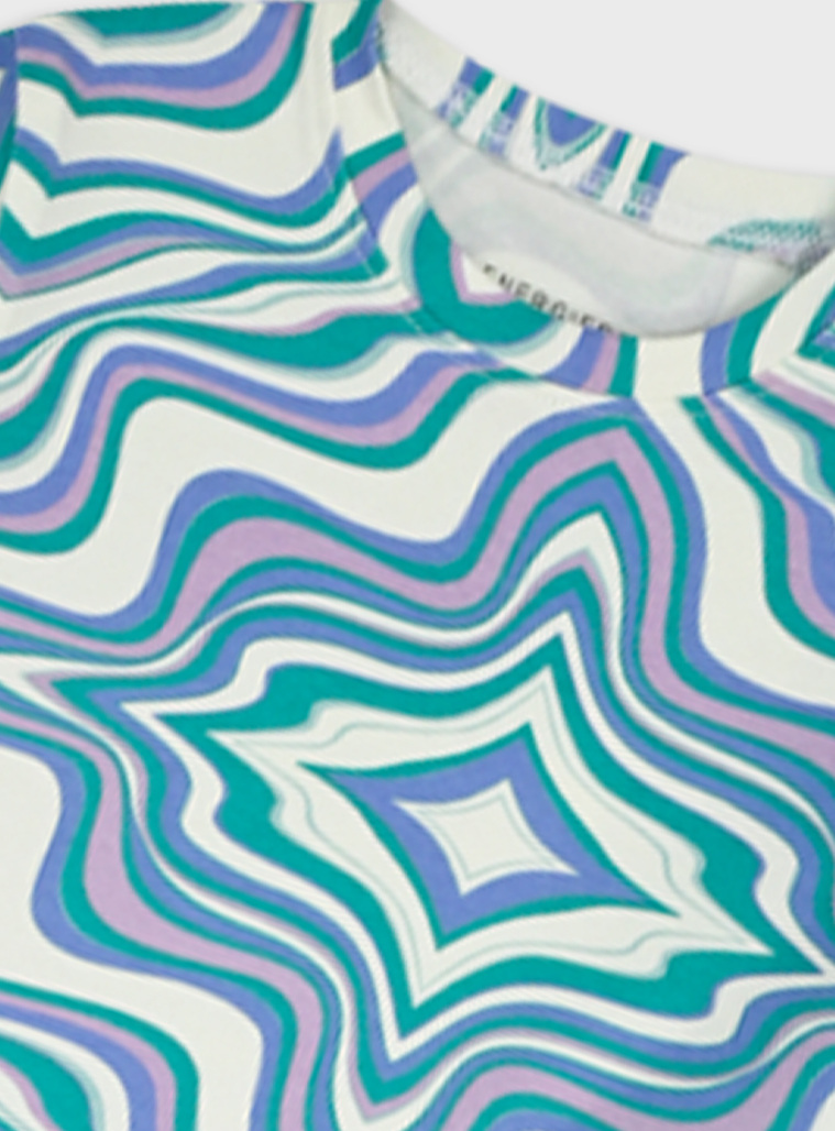 Σετ μπλούζα με κολάν | ALLOVER EMERALD