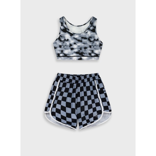 Set bust with shorts | BLACK